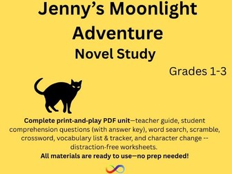 Novel Study for Jenny's Moonlight Adventure