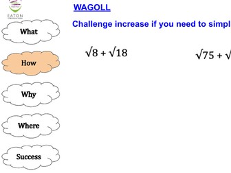 Surds - Adding and Subtracting
