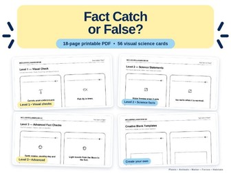Fact Catch or False Science Visual Cards
