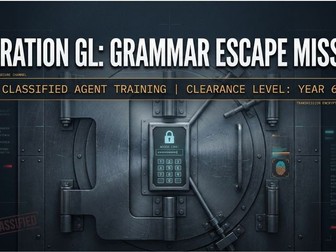 Year 6 Grammar Escape Mission