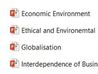 Business Ethics, Environment, Economic, Interdependence (OCR Unit 6)