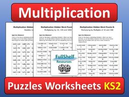 multiplication maths puzzles worksheets ks by fullshelf teaching multiplication maths puzzles worksheets ks by fullshelf teaching resources tes