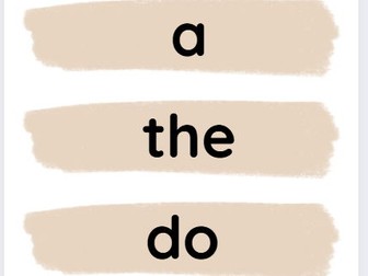 Year 1 common exception word cards