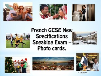 French 9 - 1  GCSE Speaking Exam Photo Cards