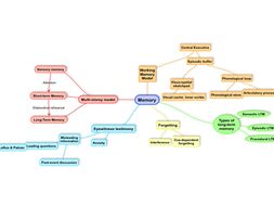 AQA psychology year 1 & year 2 mindmaps