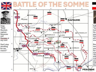Battle of the Somme Board Game (Risk Style Strategy Game)