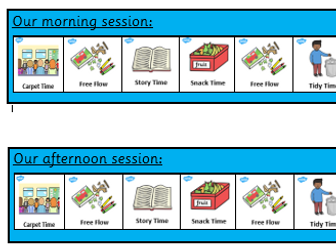 Nursery Visual Timetable