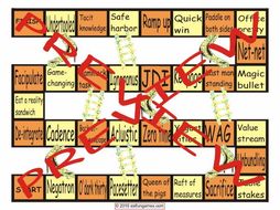 Slang at Work #2 Chutes and Ladders Board Game