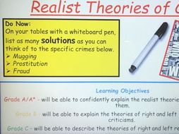 Year 13 Crime and Deviance Lessons