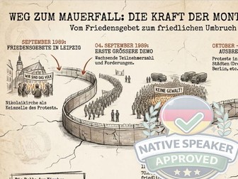 The Fall of the Berlin Wall (1989) | Monday Demonstrations & Peaceful Revolution | A-Level German