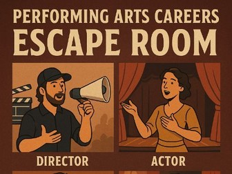 Performing Arts Sector Careers Escape Room