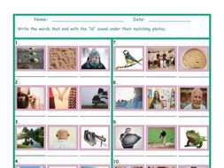 Phonics Final Consonant Cluster LD Photo Worksheet