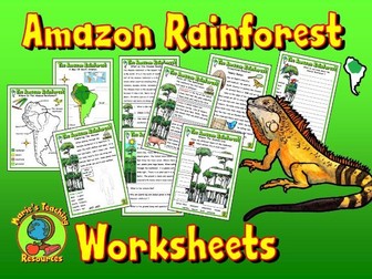 Amazon Rainforest Worksheets