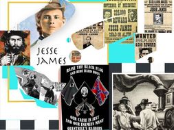 Jesse James ~ Confederate Quantrill Raider ~ Western Outlaw +Test + Flashcards