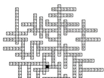 National 5 Chemistry Revision Crossword (with Answers)