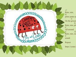 Simple Rain Song for Early Years Kids