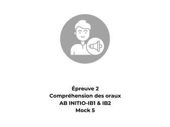 French Ab Initio Listening Mock Exam 5
