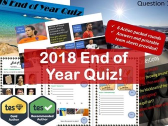 The Ultimate End of Year Quiz 2018