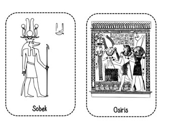 Ancient Egypt Cut and Paste Gods Activity