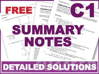 A-Level Summary Notes (with detailed solutions)