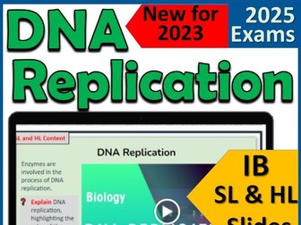 IB Biology D1.1 DNA Replication - IB Diploma First Exams 2025