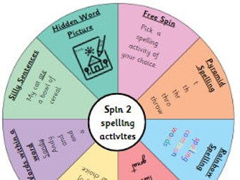 Spelling Activity Spinner