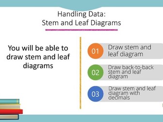 Handling Data: Stem and Leaf Diagrams Powerpoint (Foundation GCSE)