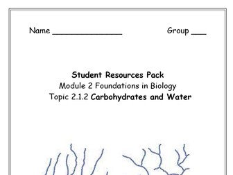 OCR Biology 2.1.2 Carbohydrates and Water