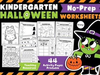 Halloween Activity Worksheets