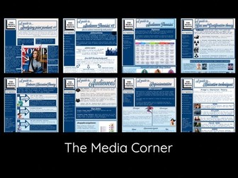 Media studies wall displays/ learning mats