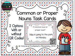 Common or Proper Nouns Task Cards
