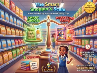 The Smart Shopper's Scale: Real-World Financial Literacy Worksheet (KS2 / Grades 4-6)