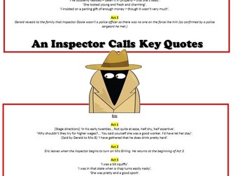 An Inspector Calls Key Quotes