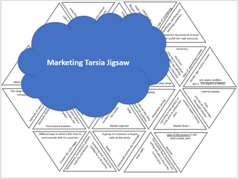 AQA GCSE Marketing Tarsia Jigsaw - Retention activity