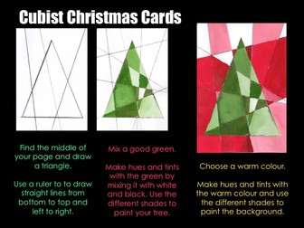 Cubist Christmas Card