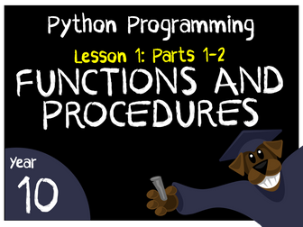 Python Programming - Functions & Procedures