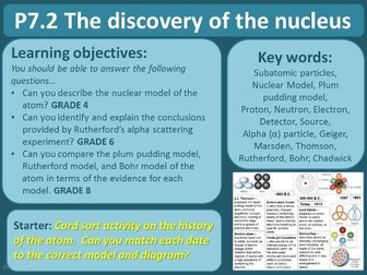 GCSE Radioactivity  (Lesson 2) - The discovery of the nucleus (alpha particle scattering)
