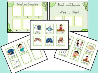 Mealtime Visual Supports | Children's Communication & Routine Resources
