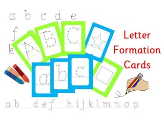 Letter formation cards