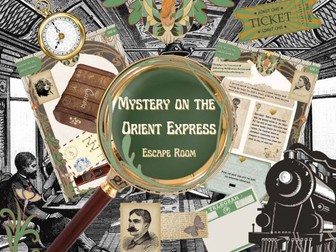 Agatha Christie's Mystery on the Orient Express Escape Room KS2-KS3