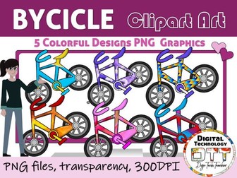 Bicycle Clipart PNG Graphic