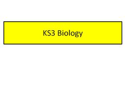 KS3 Biology