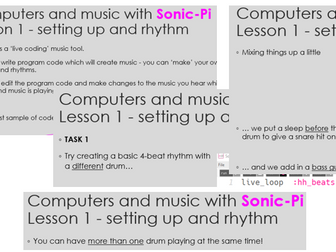 Sonic Pi live coding music with computers