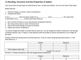 AQA GCSE Chemistry - Bonding, Structure and the Properties of Matter Revision