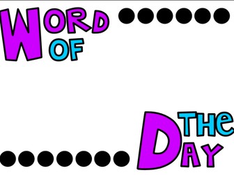 Word Of The Day display