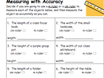 Measuring Objects