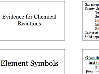 Chemical reactions flashcards