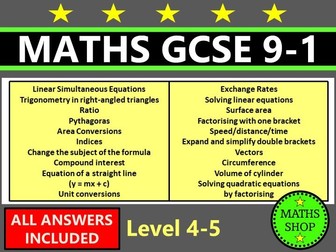 Maths GCSE 9-1 Diagnostic Tests