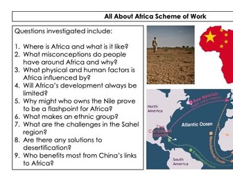 KS3 - All about Africa SoW