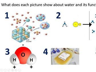 Water - Biological molecules. AQA A-level biology 7401